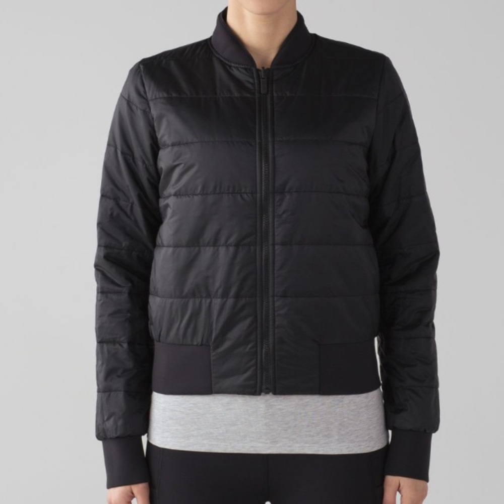 Lululemon Non-Stop Bomber *Reversible in Black size 10 - Picture 4 of 13